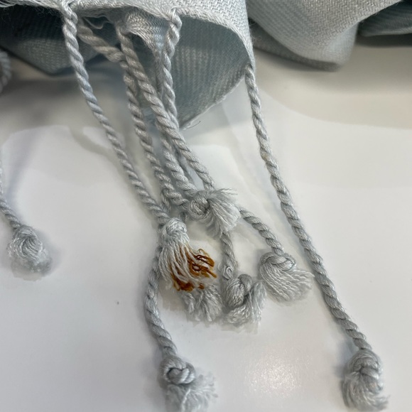 Balenciaga Long Scarf 70"x20" Light Blue - Picture 7 of 7